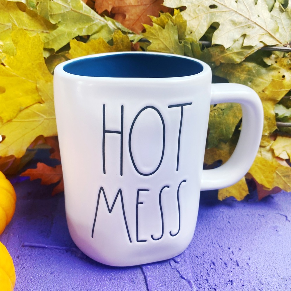 New Rae Dunn HOT MESS | Blue Interior Mug